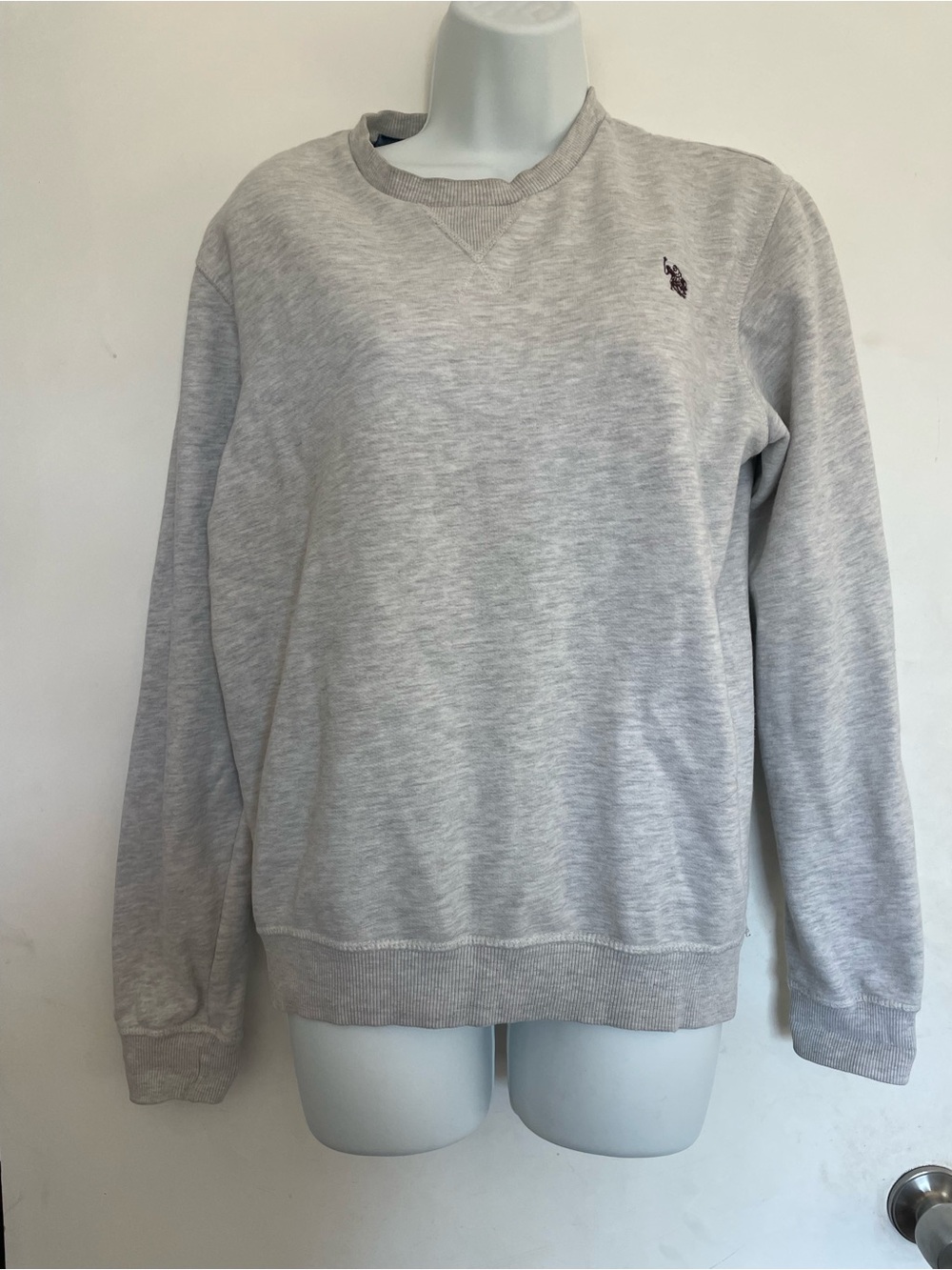 U.S. Polo Assn. Light Gray Crewneck Sweatshirt